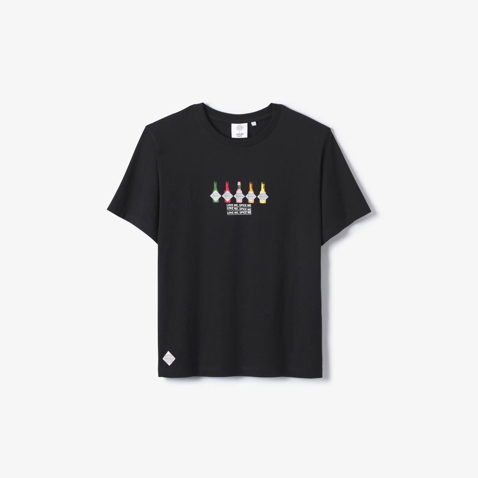 T-shirt met borstprint Tabasco-licentie