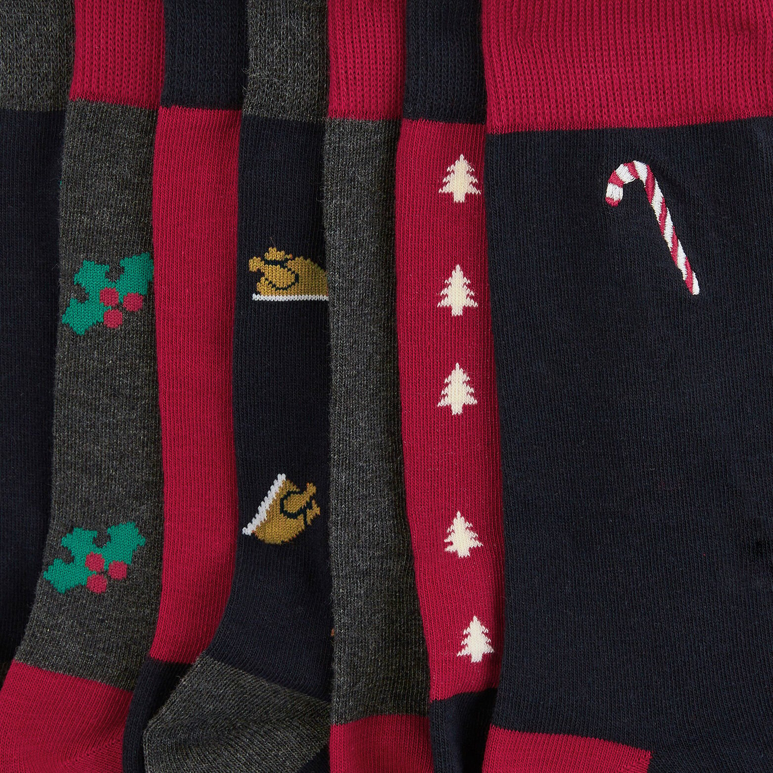 Coffret cadeau de 7 chaussettes Noël