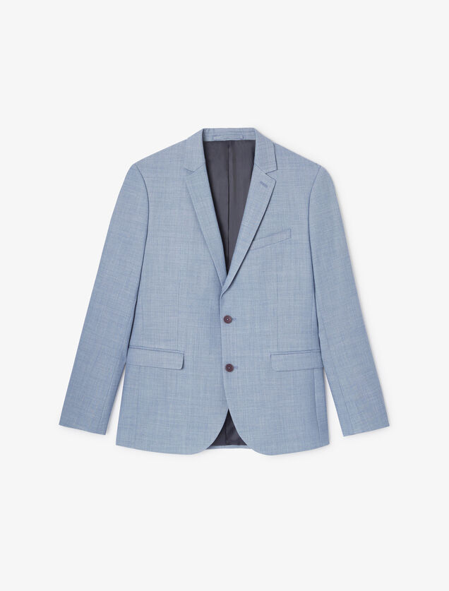 Veste de costume slim bi-ton