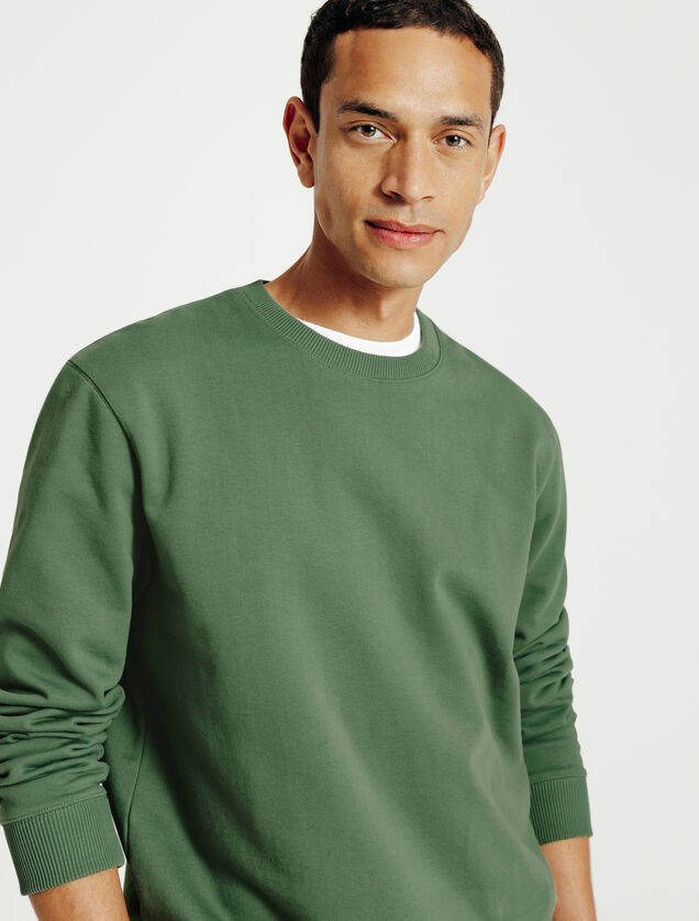 Effen sweater met ronde hals