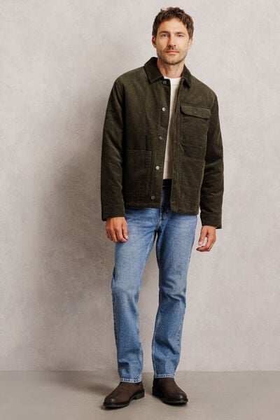 Veste velours int&eacute;rieur en sherpa