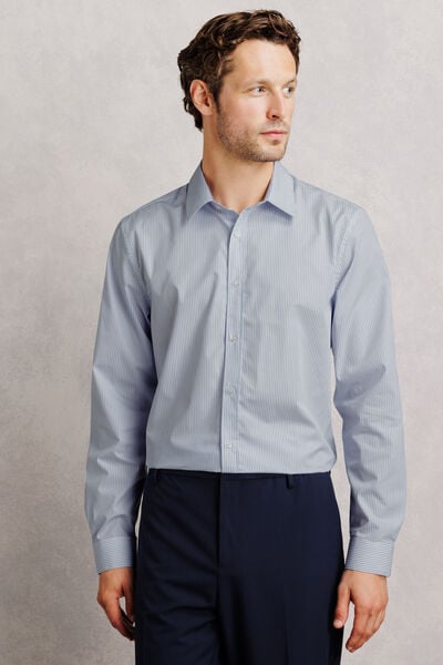 Chemise 100% coton regular ray&eacute;e
