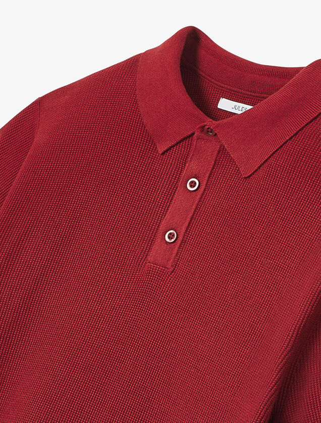 Polo en maille micro piqu&eacute;