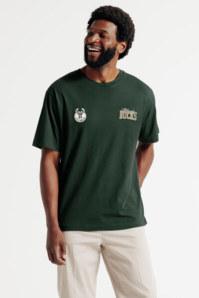 Tee shirt Milwaukee Bucks licence NBA