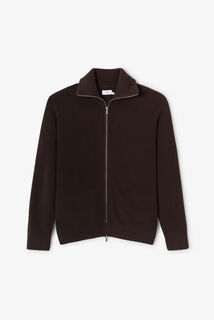 Gilet met rits en truckerskraag