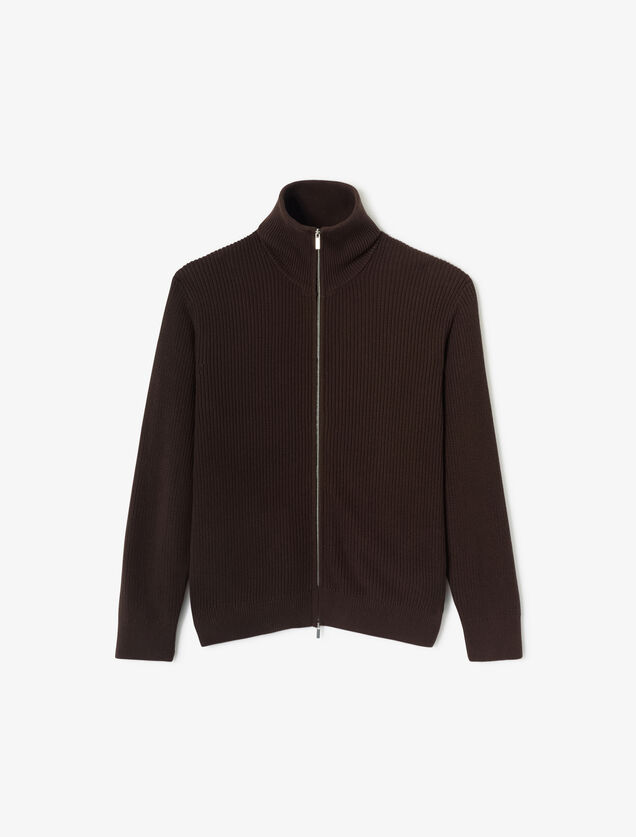 Gilet met rits en truckerskraag