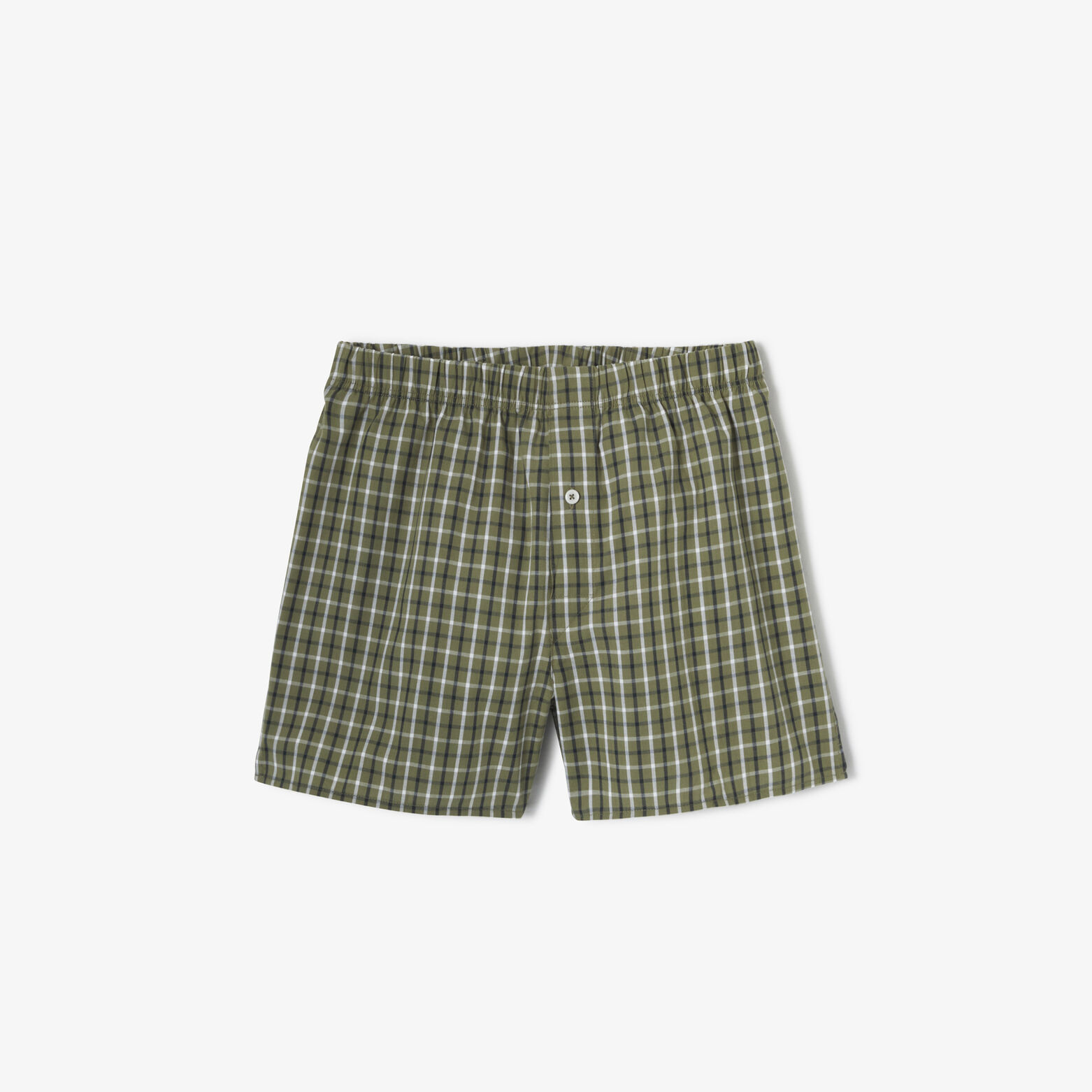 Caleçon à carreaux en coton