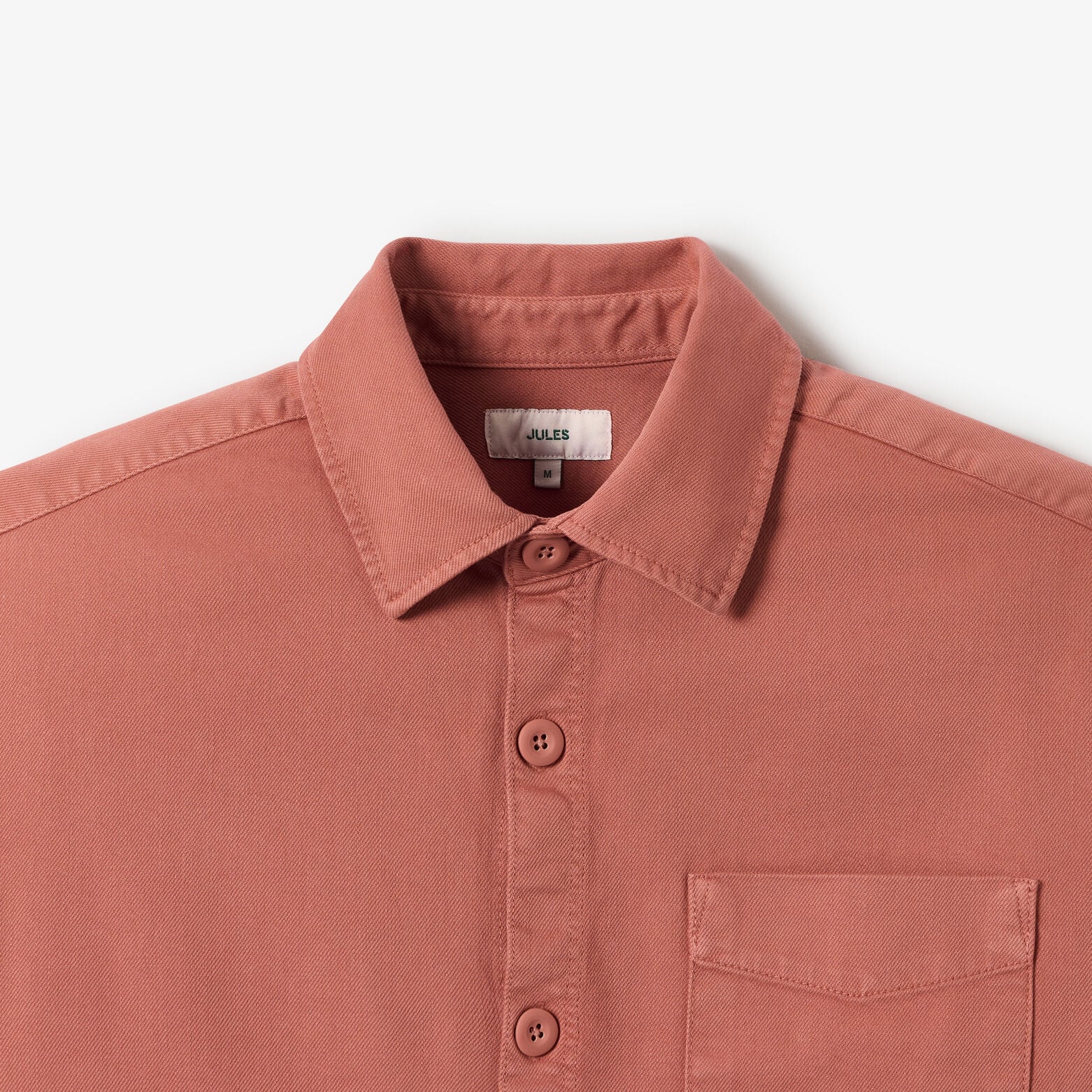 Surchemise regular col fran&ccedil;ais