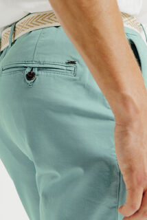 Effen chino short met riem