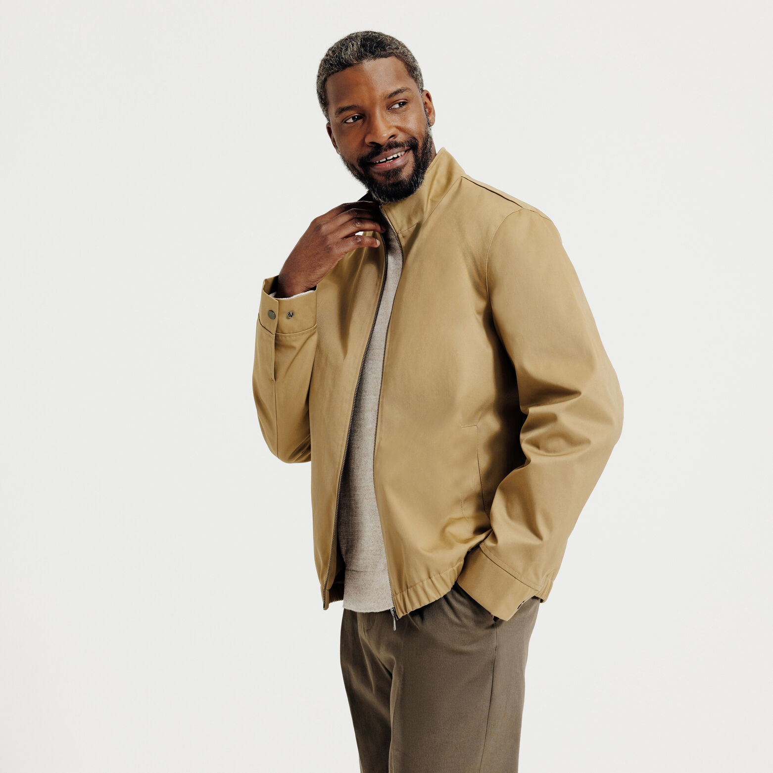 Jack, opstaande kraag met rits