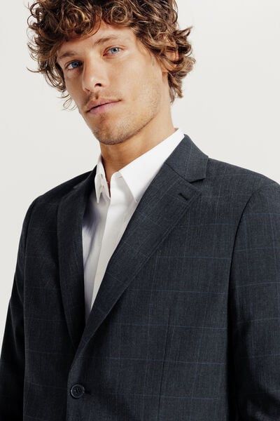 Veste de costume confort à carreaux