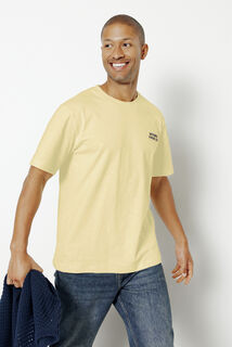 T-shirt in katoen met borduursel