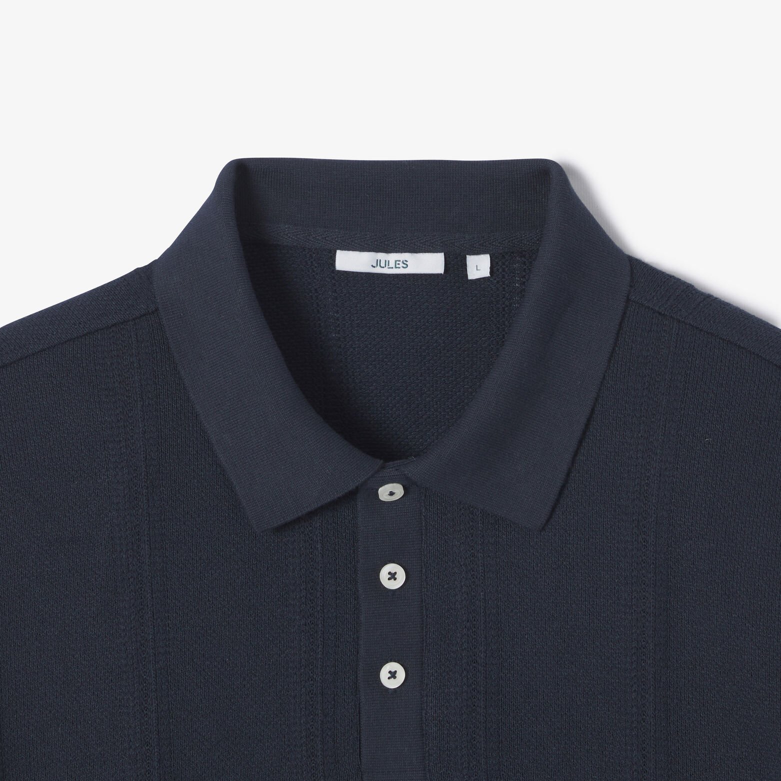 Polo manches courtes textur&eacute;