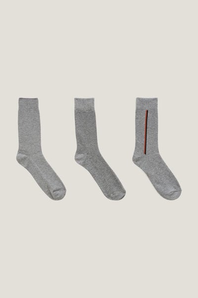 Set 3 paar sokken met micormotief