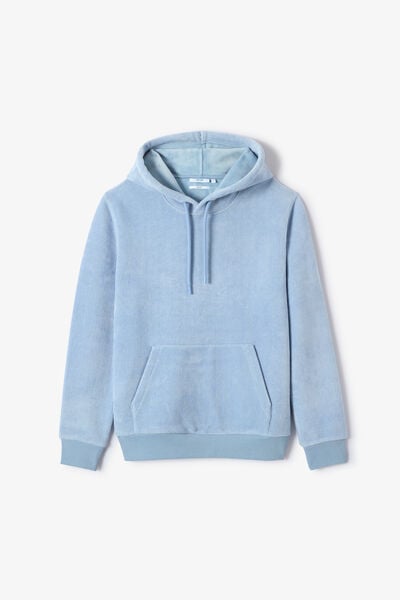 Sweat &agrave; capuche en velours