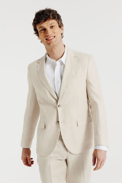 Veste de costume confort en lin
