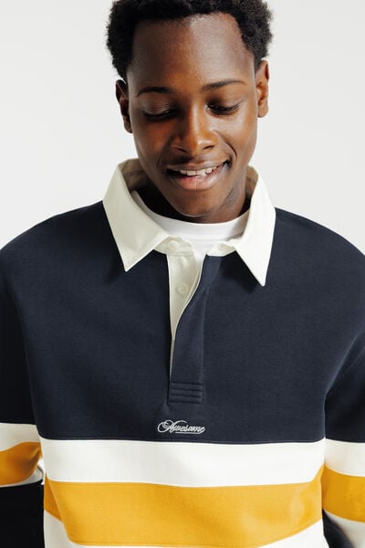 Sweater polokraag in fantasiestof