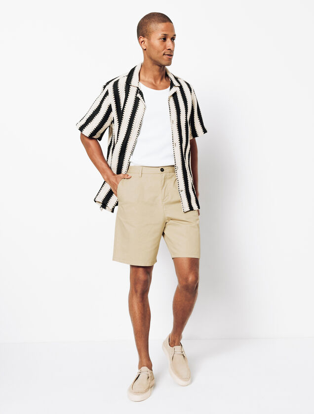 Bermuda en coton lin