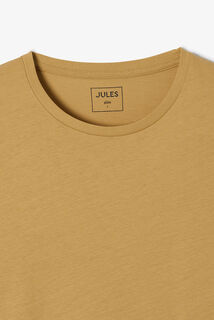 Tee shirt en coton col rond basique