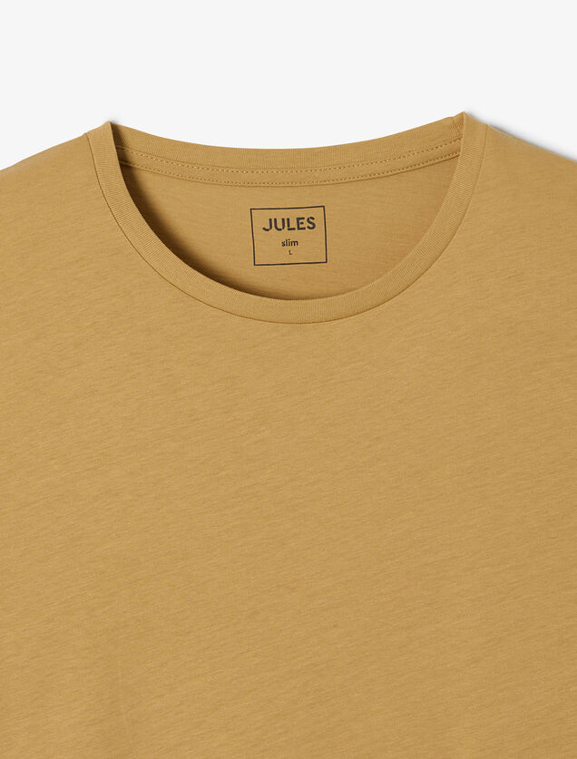 Tee shirt en coton col rond basique