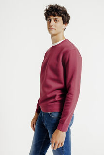 Effen sweater met ronde hals