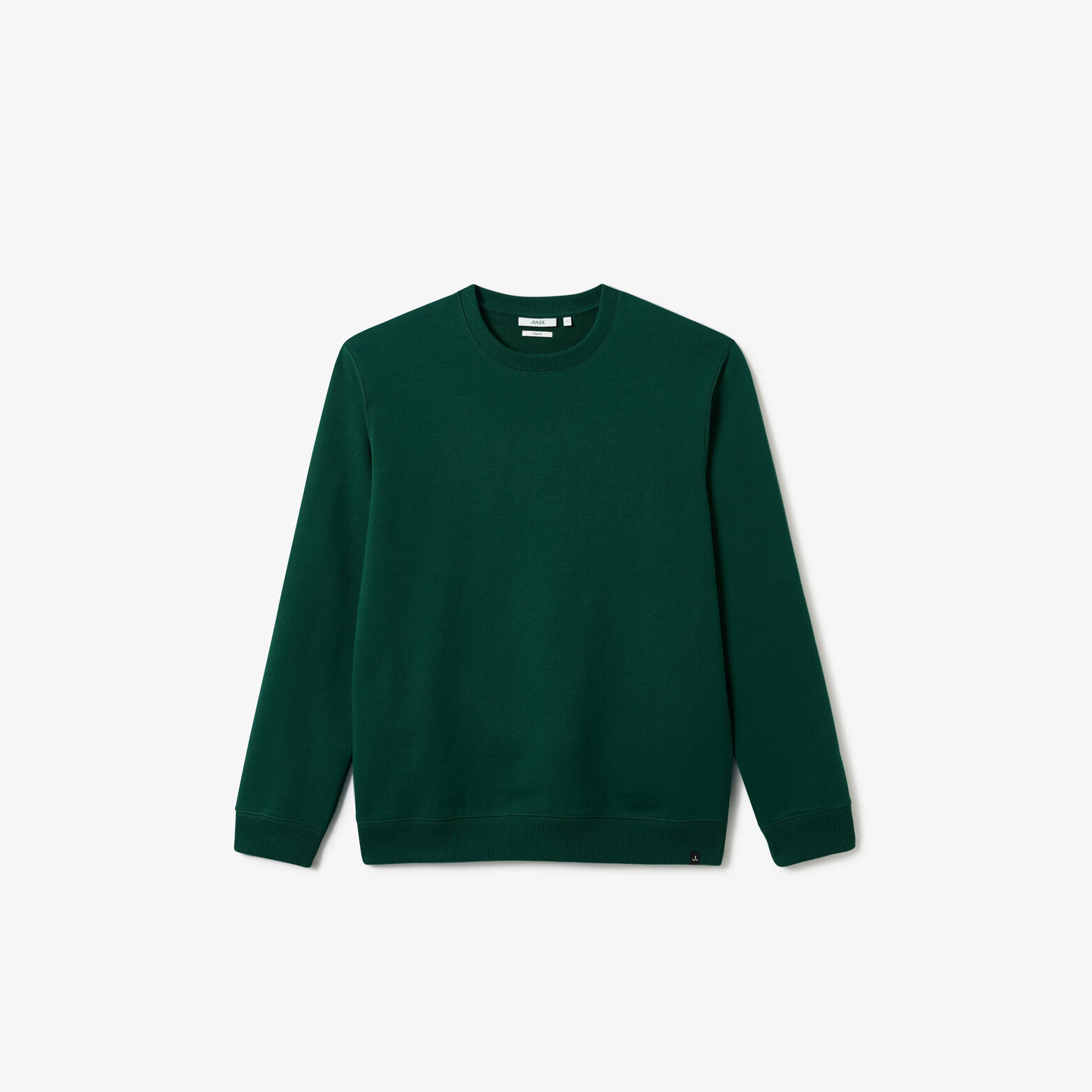 Sweat col rond molleton uni