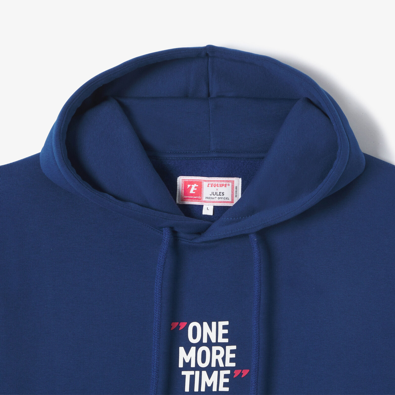 Sweat &agrave; capuche imprim&eacute; licence L'&Eacute;quipe