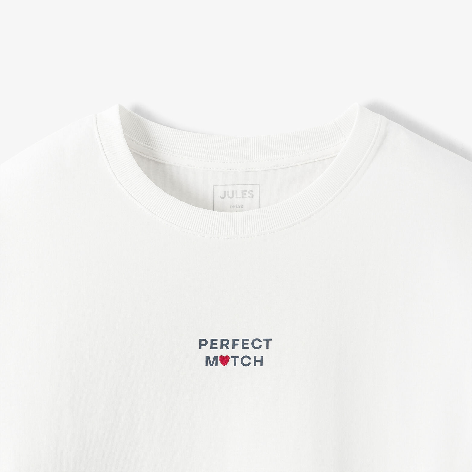 T-shirt met Sint-Valentijn print voor- en achteraa