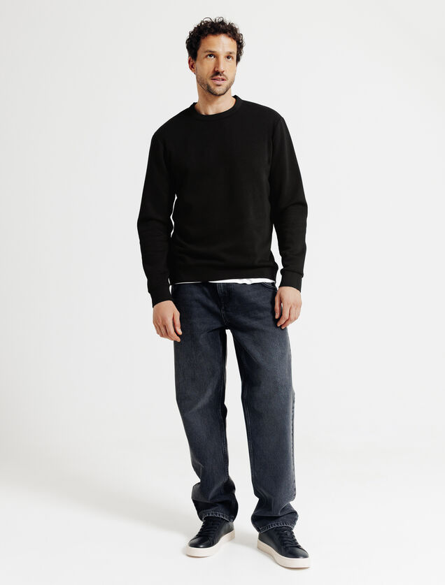 Sweat col rond uni