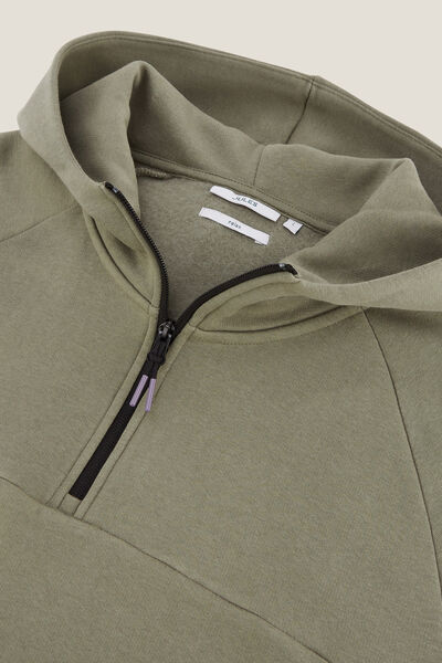 Sweat &agrave; capuche mati&egrave;re technique
