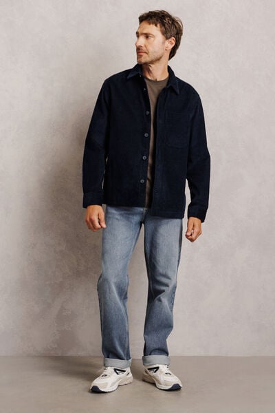Surchemise en velours unie