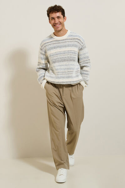 Trui met ronde hals en kleurverloopeffect