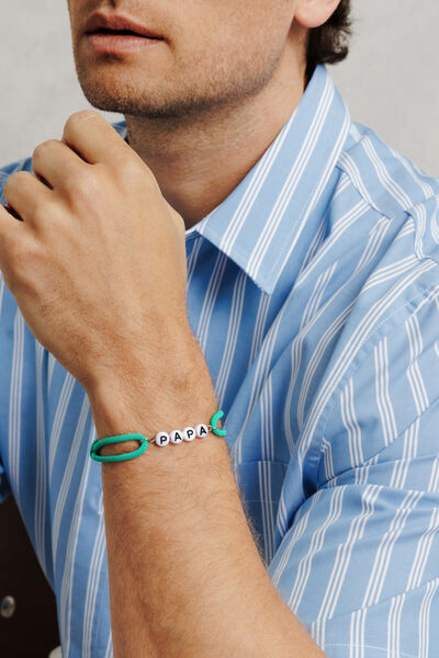 Bracelet corde f&ecirc;te des p&egrave;res