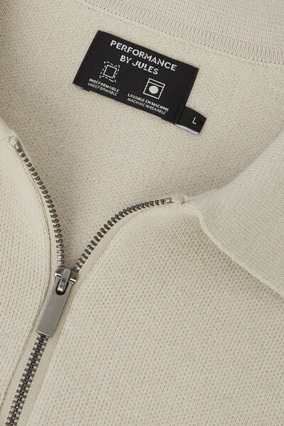Polo in tricot met ritskraag assortiment performan