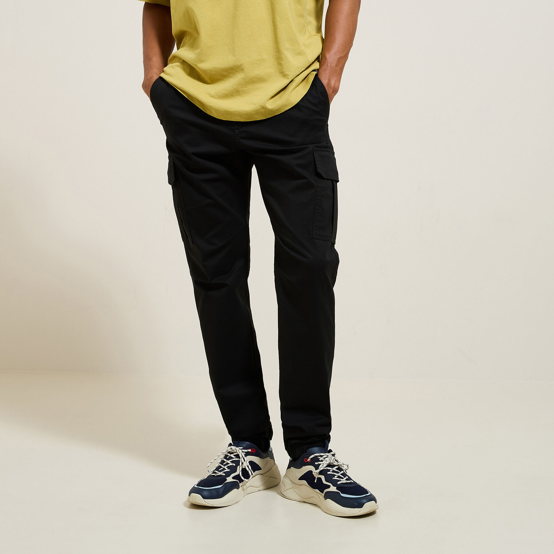 Pantalon cargo Noir homme Jules