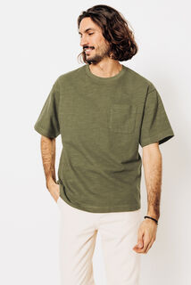 Tee shirt matière éponge col rond