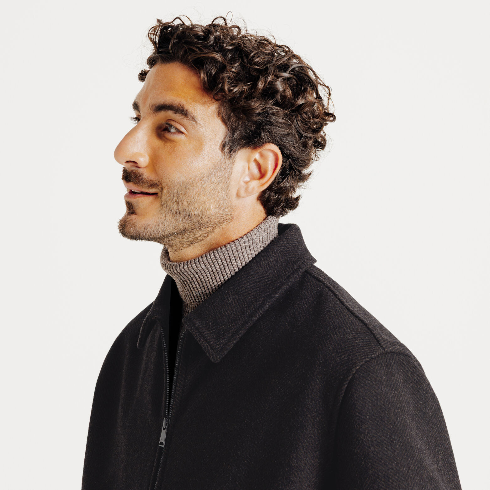 Blouson col chemise zippé