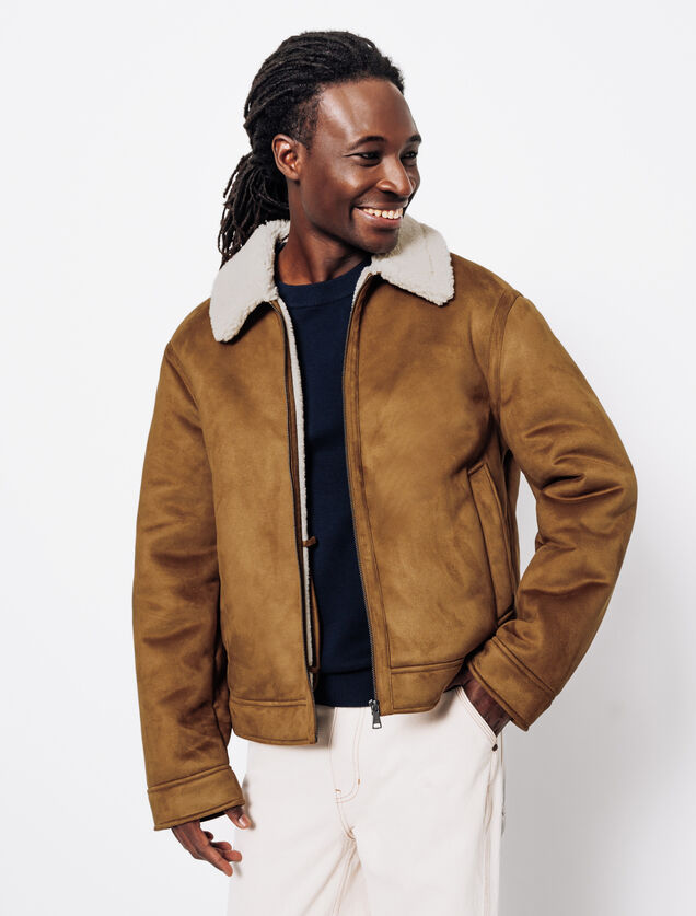 Blouson bombardier en sherpa