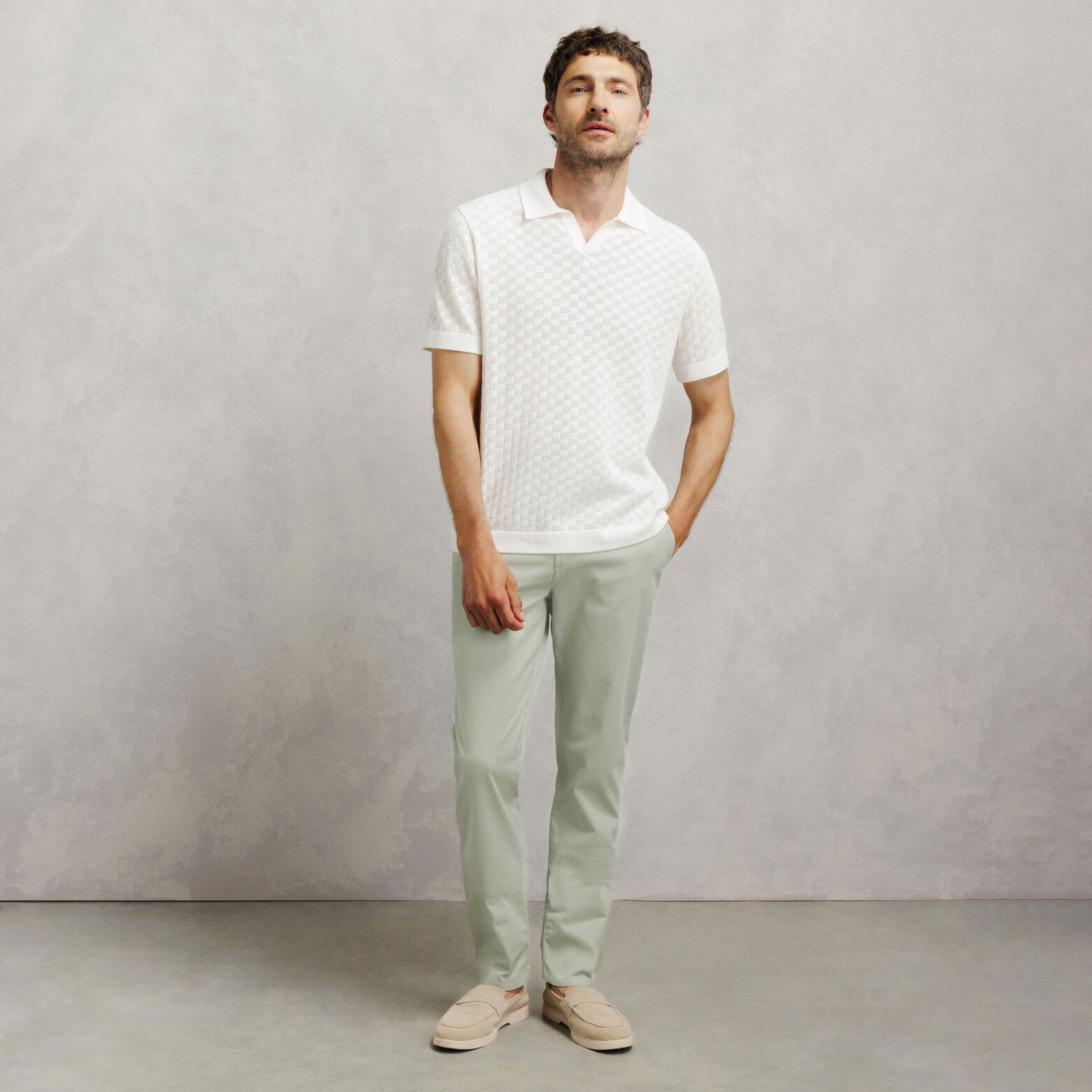 Slim chino broek