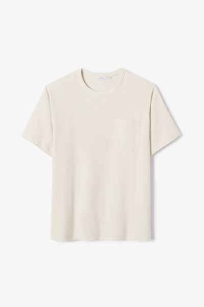 Tee shirt mati&egrave;re gaufr&eacute;e