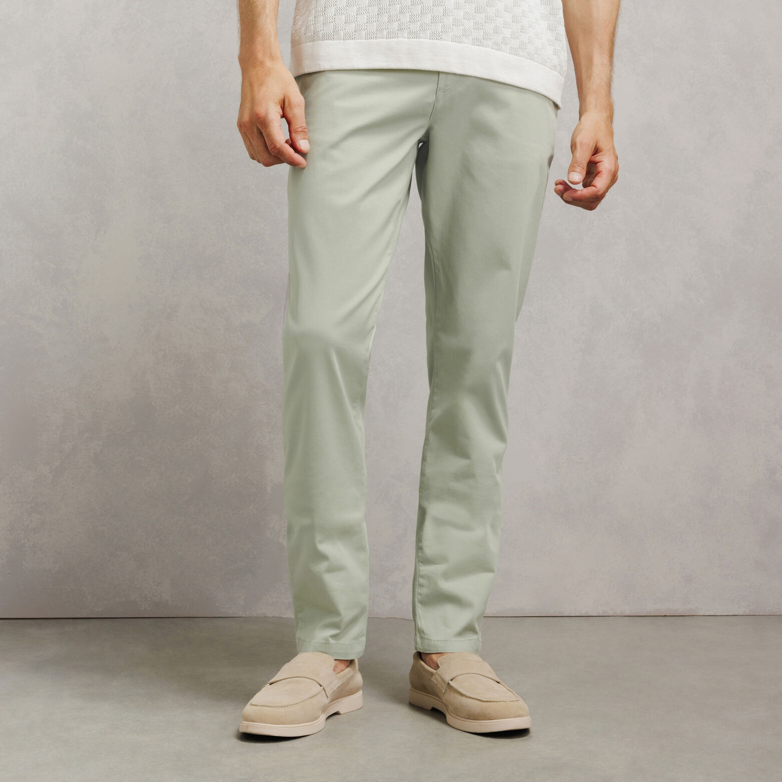 Slim chino broek