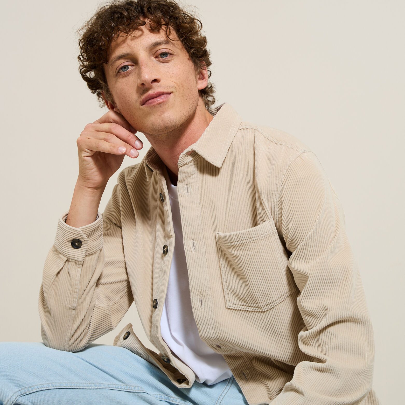 Jules Veste Jean Homme 2021 Beige Jules Veste Homme Mi Saison