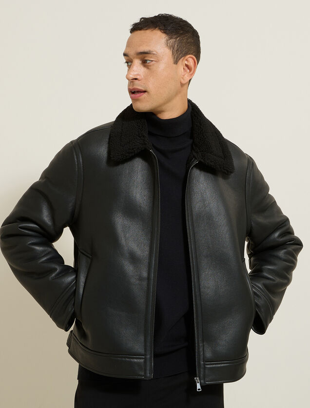 Blouson bombardier en sherpa