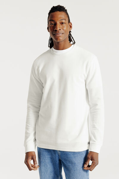 Tee shirt manches longues matière reliéfée