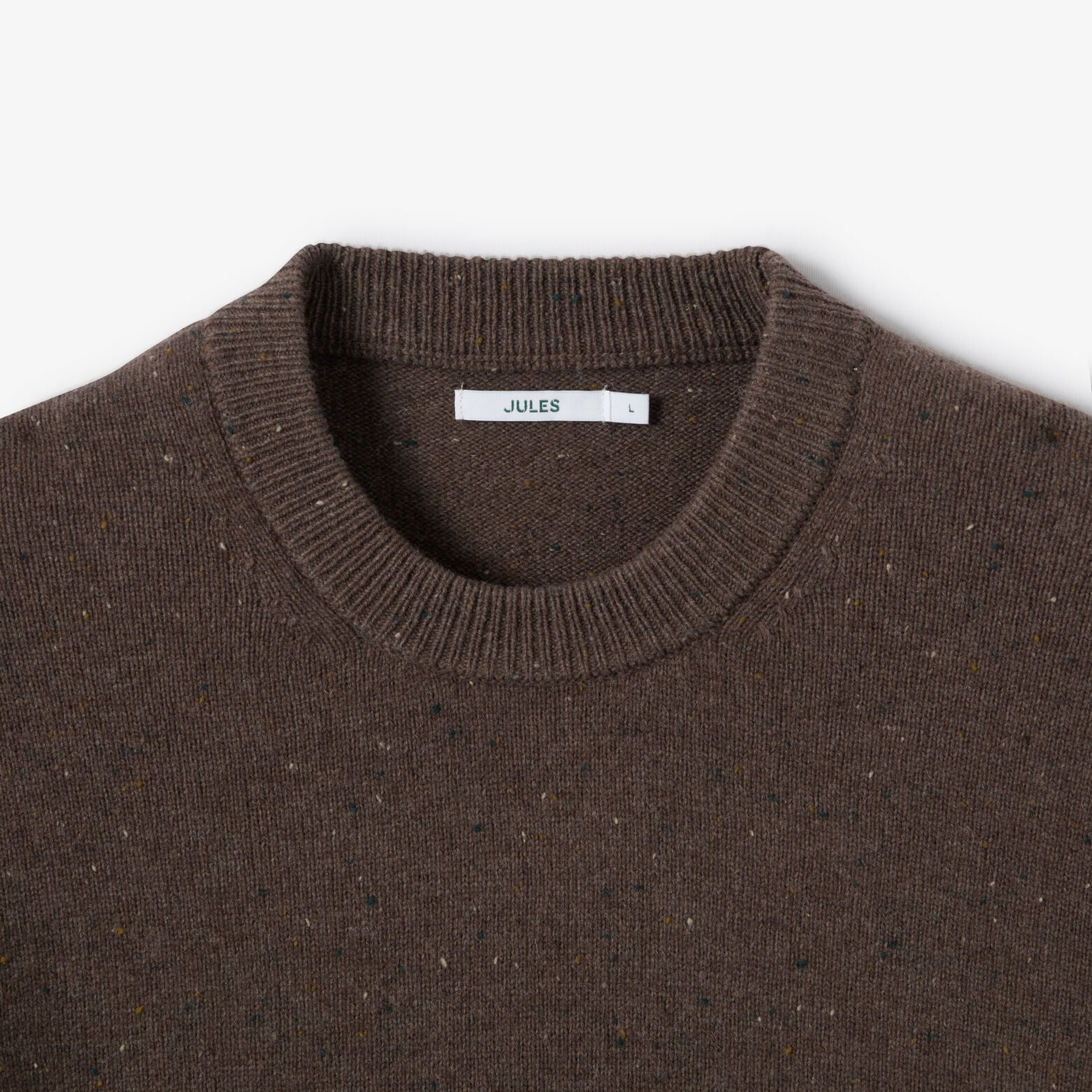 Trui met ronde hals en merino