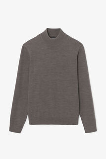 Trui schoorsteenkraag in merinos