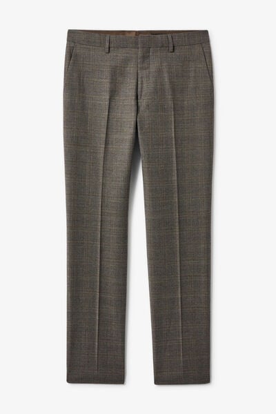 Pantalon de costume confort &agrave; carreaux