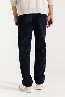 Loose fit chinobroek in fluweel