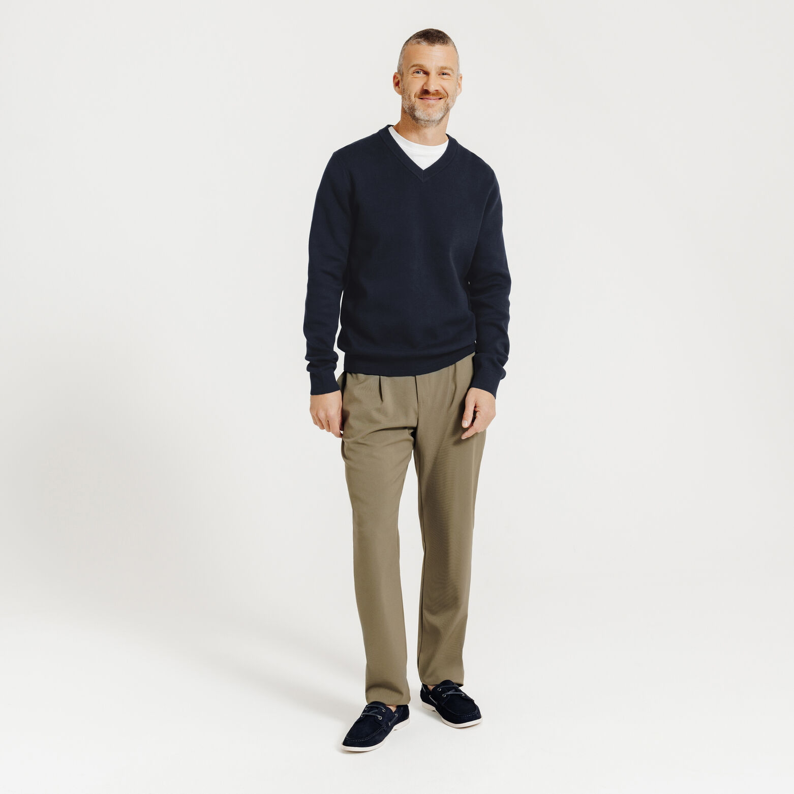 Pull Bleu fonc&eacute;