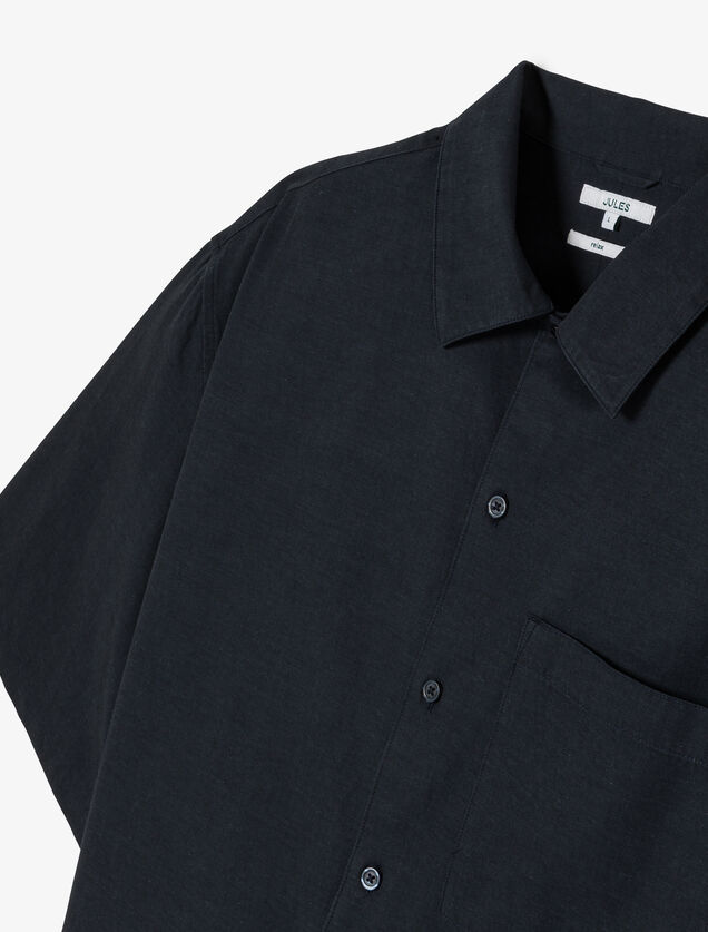 Chemisette en coton TENCEL&iquest;Lyocell unie boxy